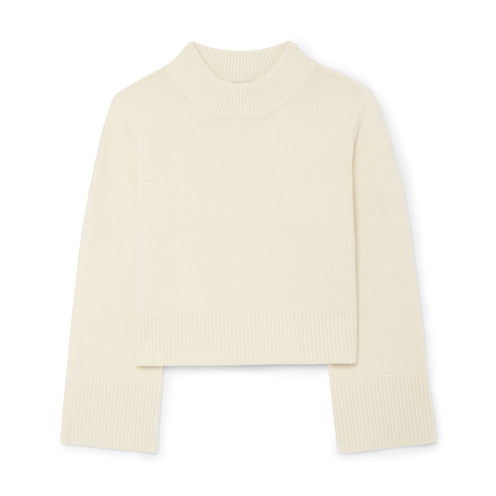 boxy crew neck sweater