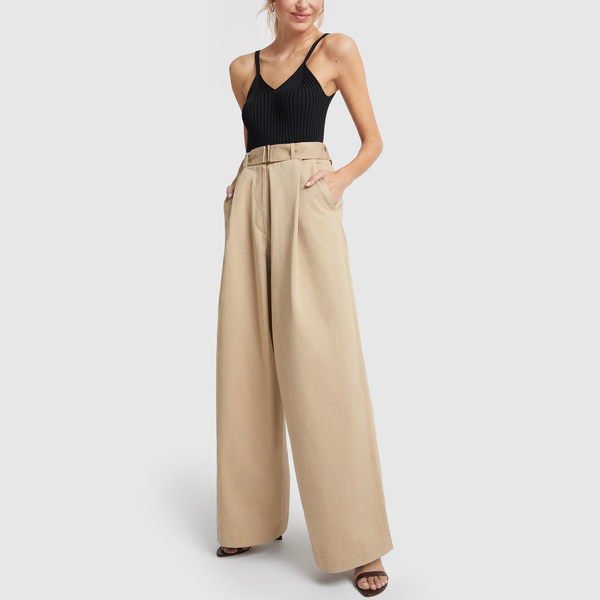 Seamus High Waisted Pleated Pants G Label Goop Shop