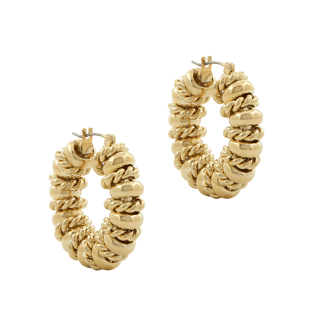 Laura Lombardi Serena Earrings In Gold Plated Brass
