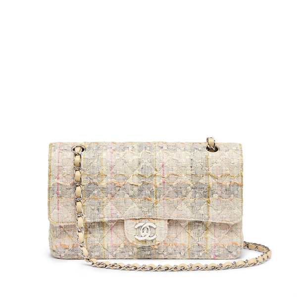 chanel tweed bucket bag