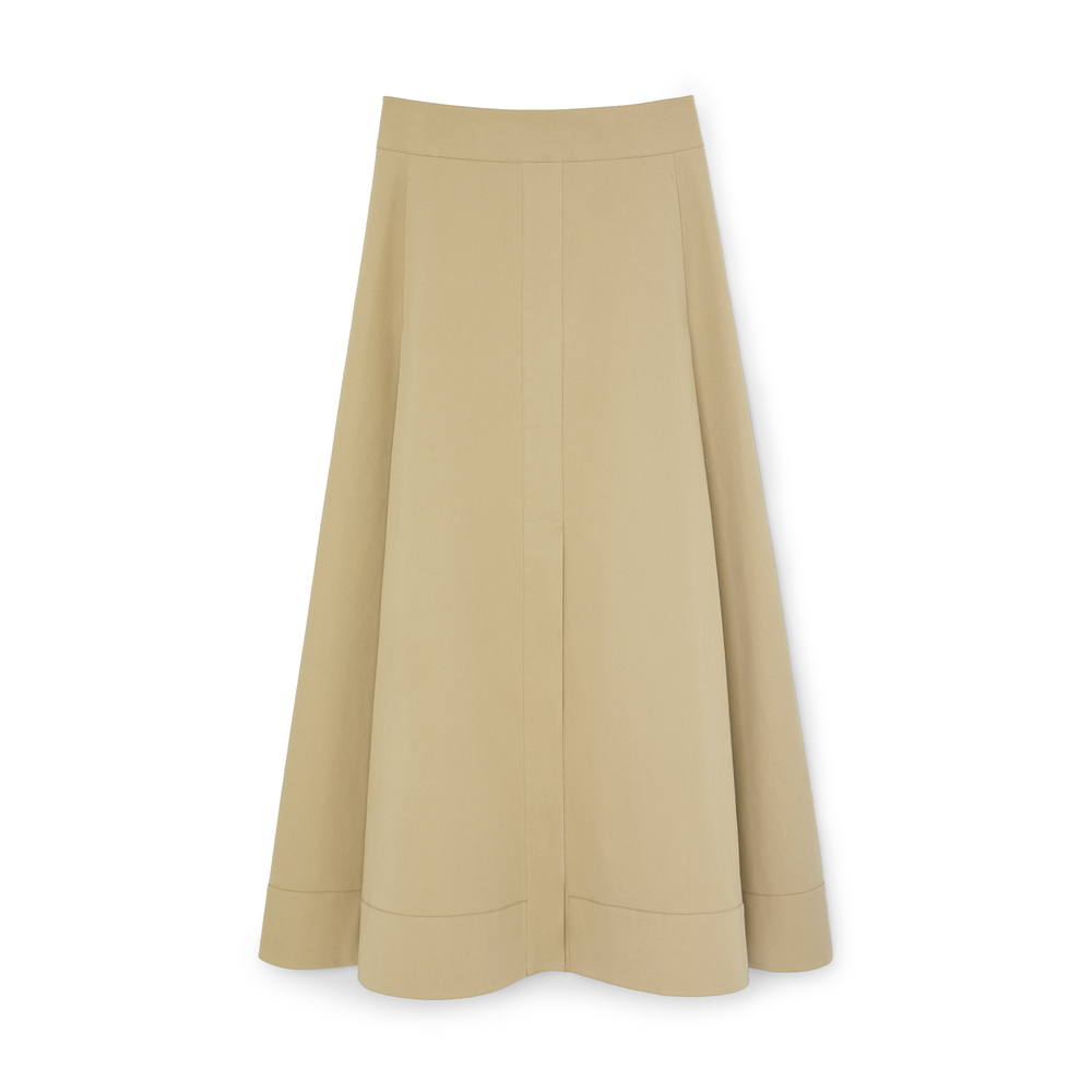 maxi skirt khaki