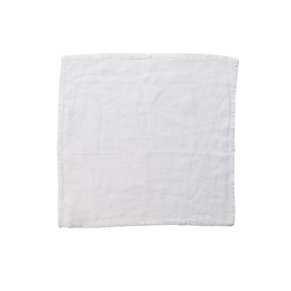 Hawkins New York Simple Stonewashed Linen Napkins, Set of 4 - White