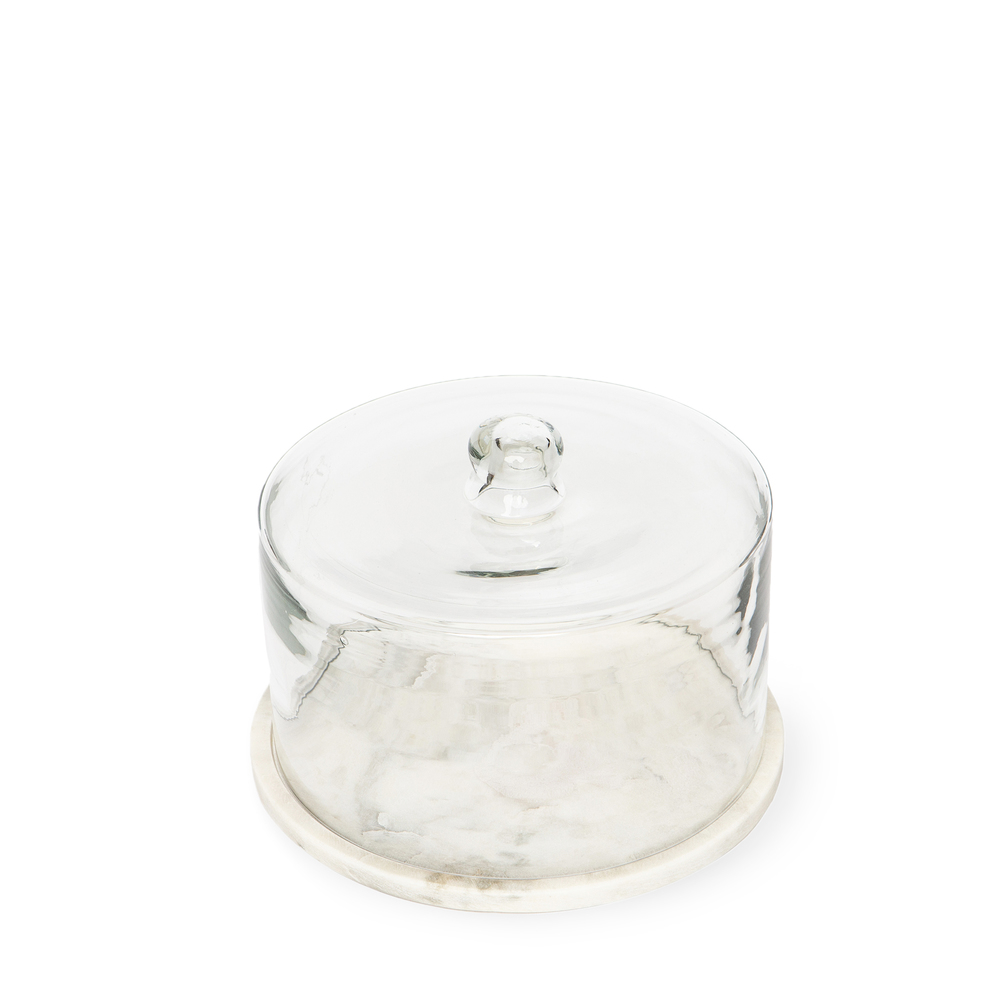 Caravan Marble Plate & Glass Dome