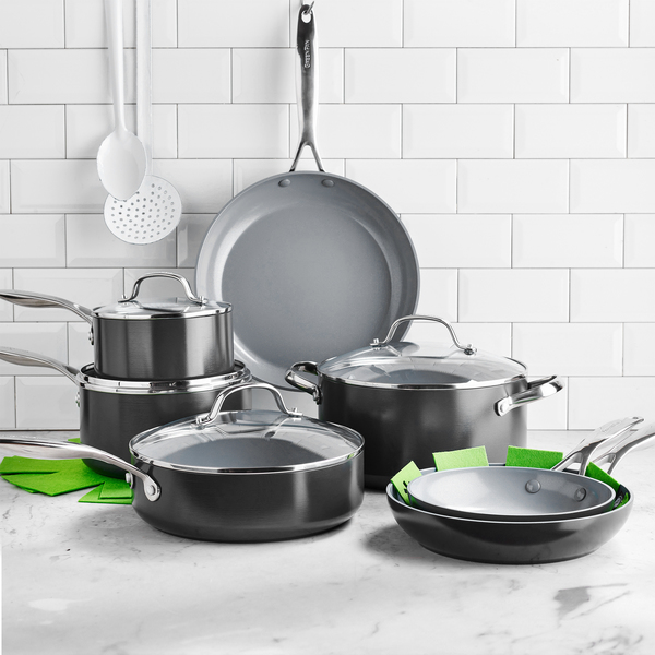 Valencia Pro Ceramic Nonstick Cookware, 11Piece Set GreenPan Goop Shop Goop Shop