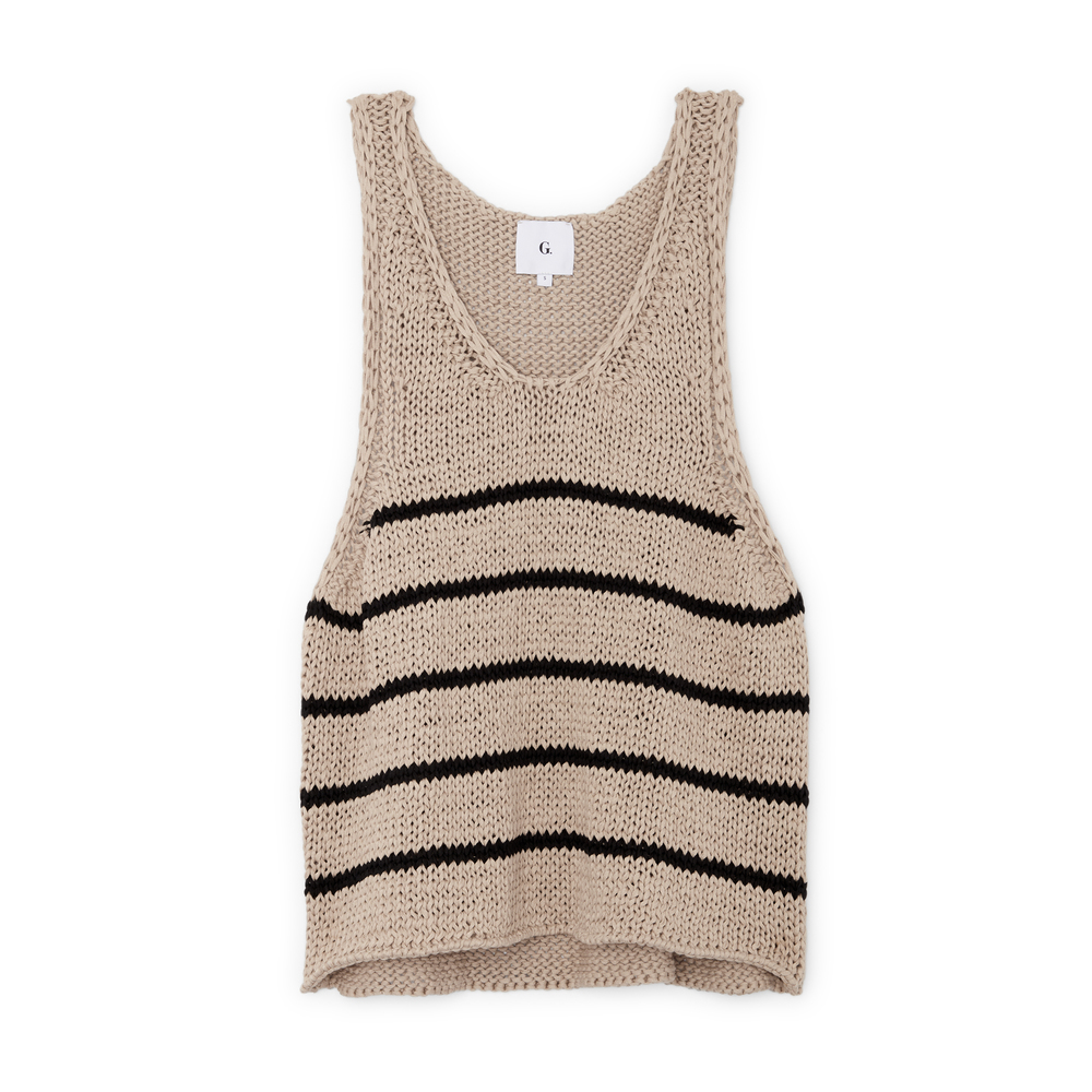 G Label Eric Chunky Knit Tank Top Goop