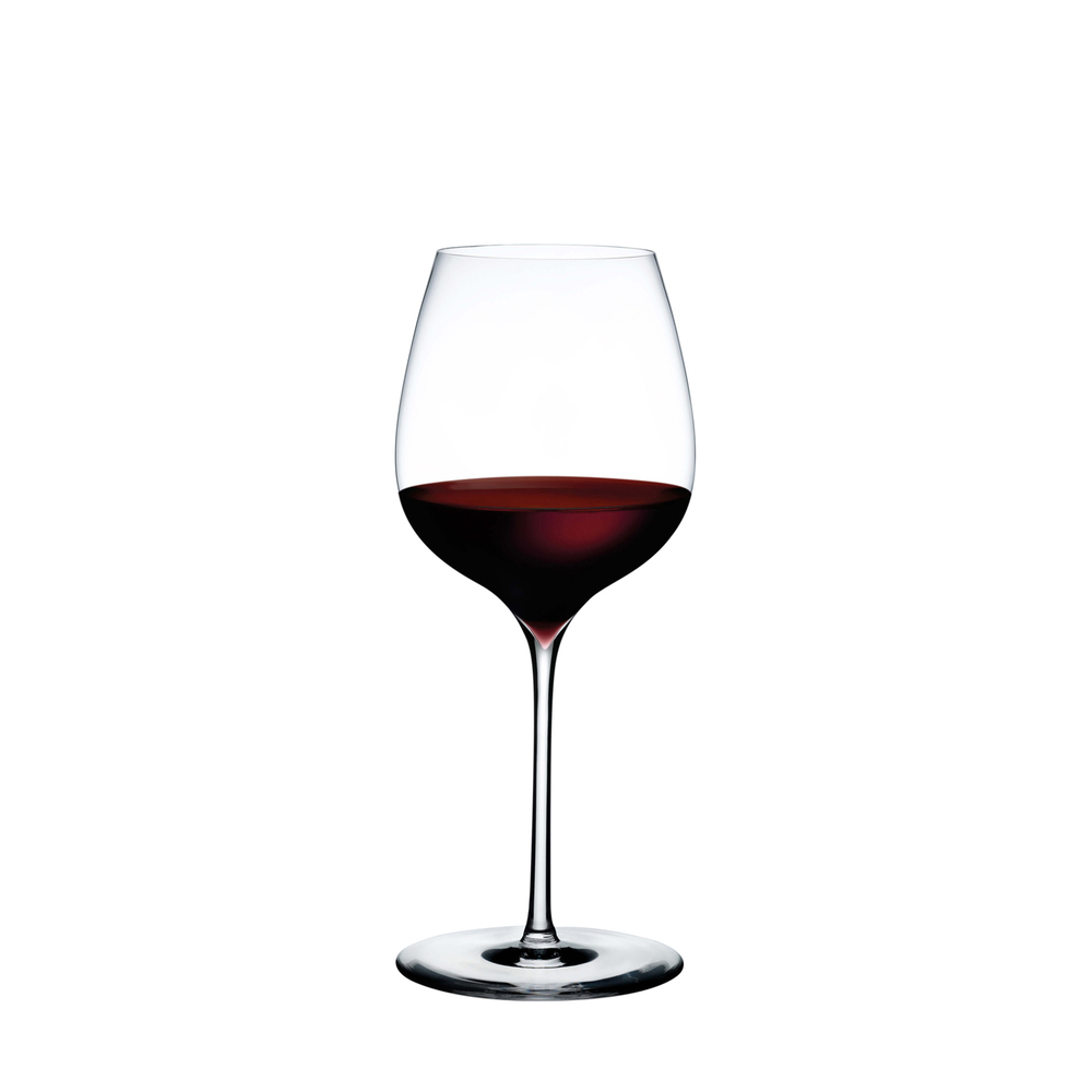 NUDE GLASS DIMPLE ELEGANT RED WINE GLASS