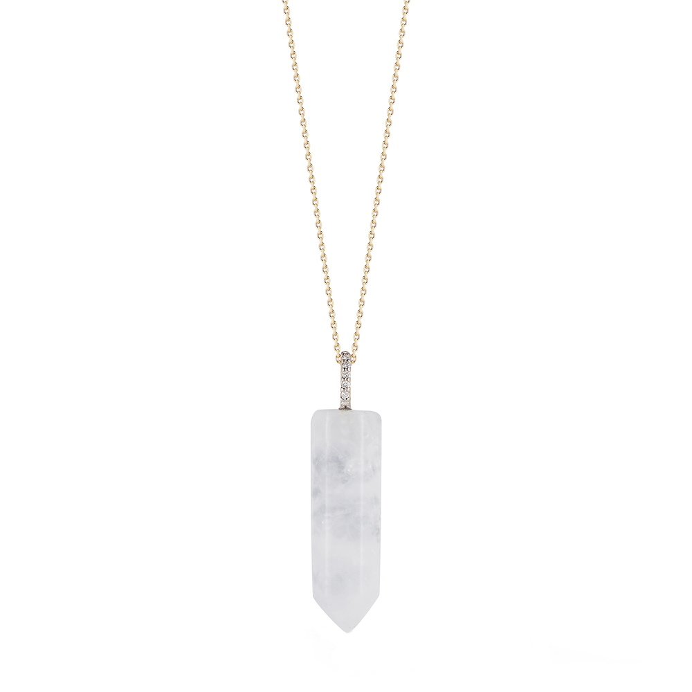 Mateo 14ct Gold Healing Crystal Pendant Necklace