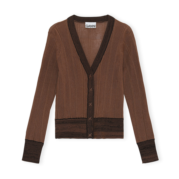 chocolate brown cardigan