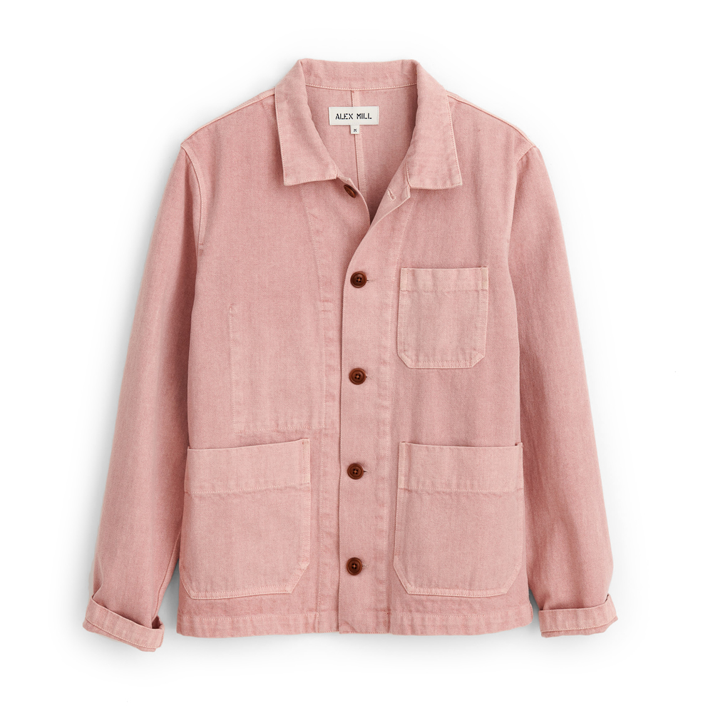 pink work jacket