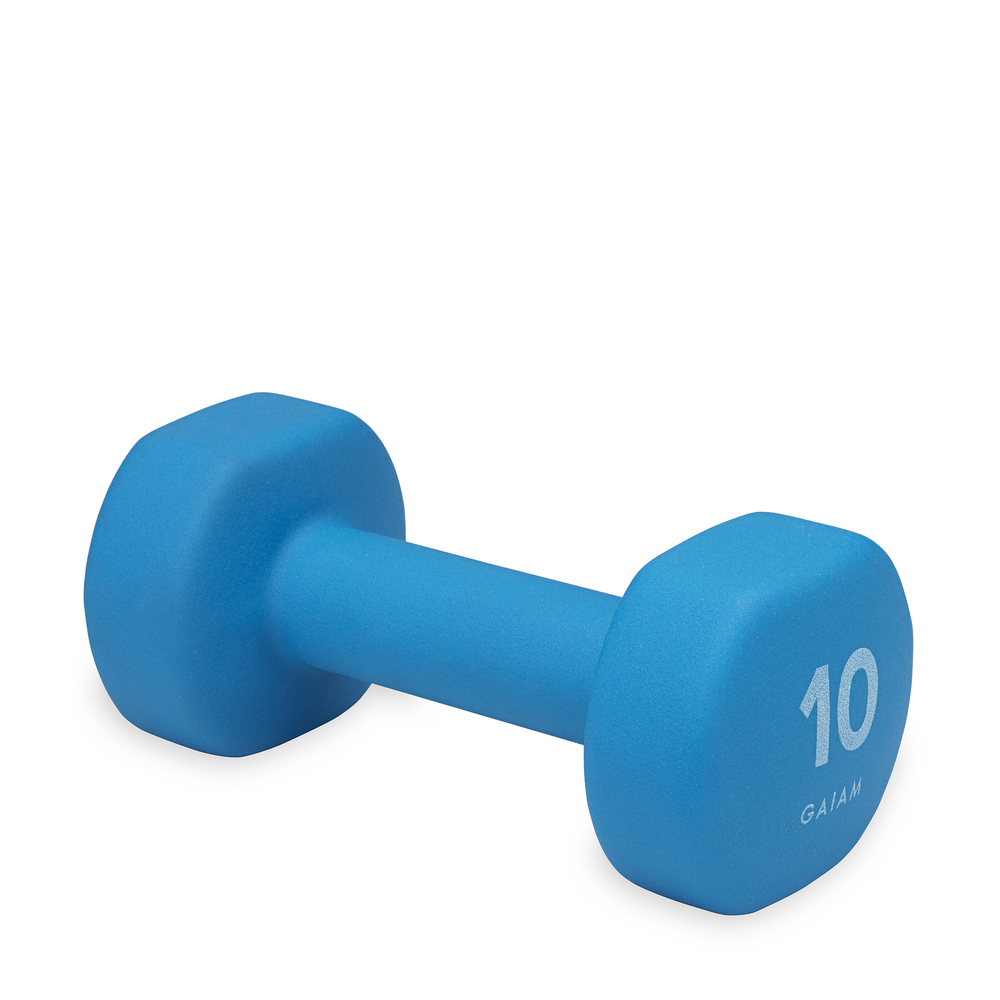 Gaiam Neoprene Hand Weights, 10 Lbs.
