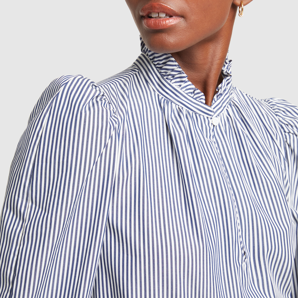 Erin Ruffle-Neck Blouse | G. Label by goop - Goop Shop - Goop Shop