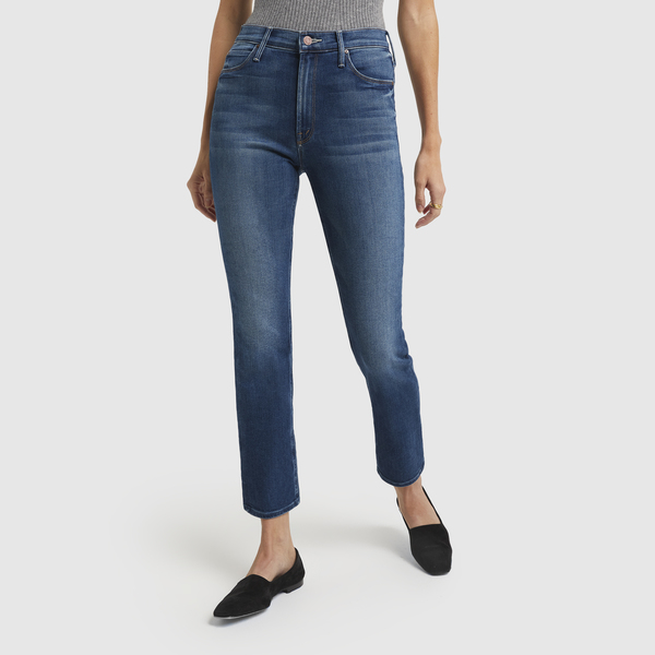 mother the mid rise dazzler ankle jeans