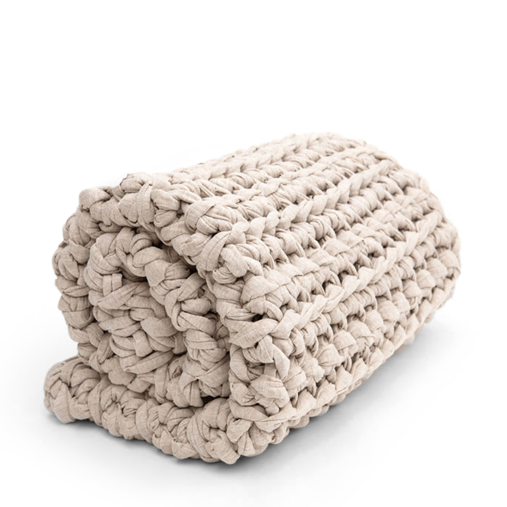 Sheltered Co. Petite Weighted Blanket In Oatmeal