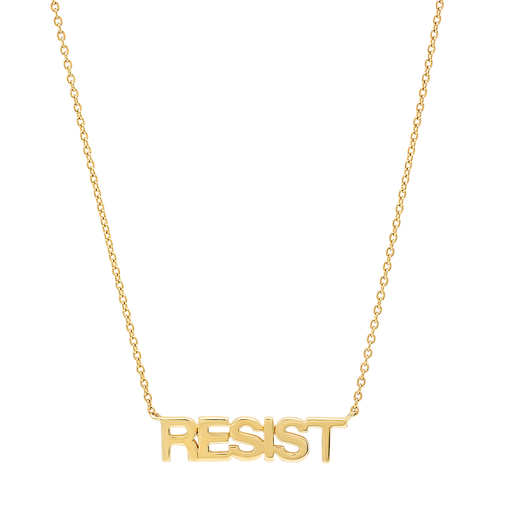 Eriness Resist Necklace In Yellow Gold