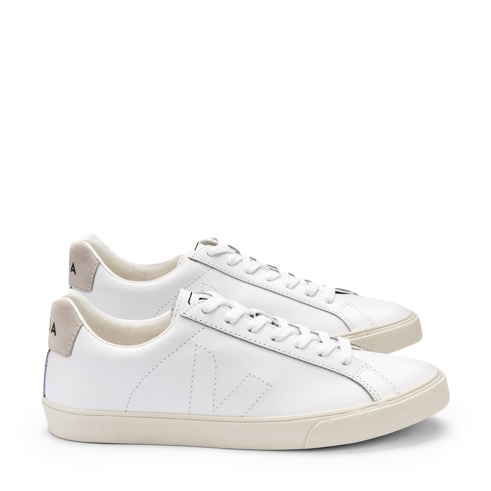Veja Embroidered-logo Low-top Sneakers In Extra White