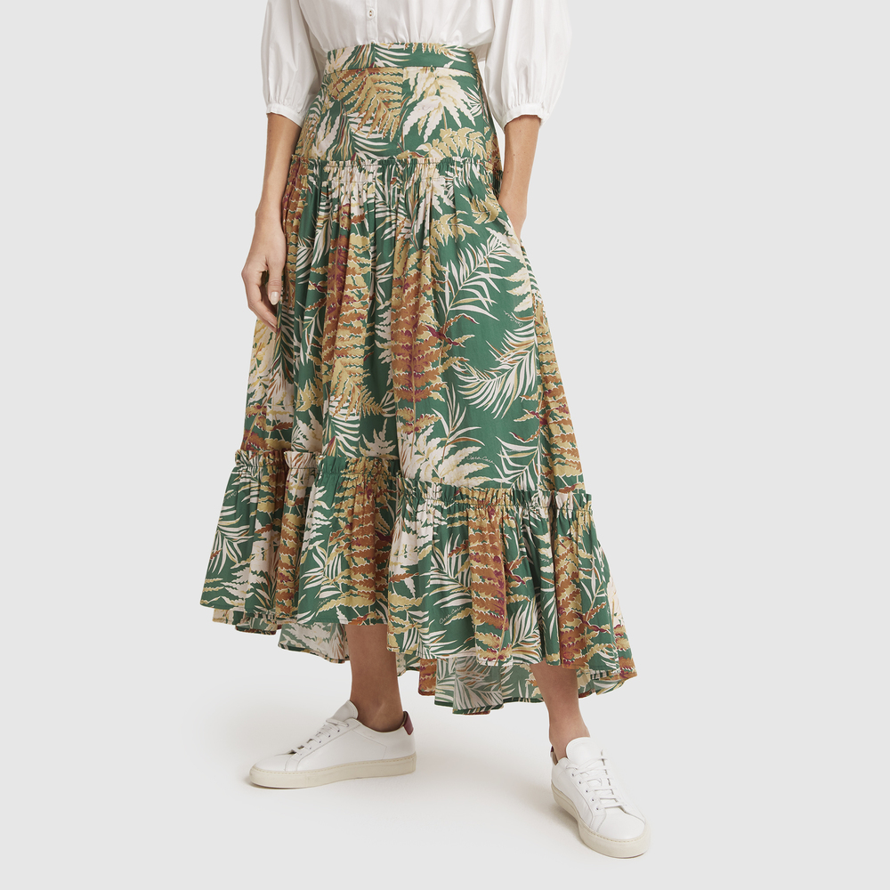 Cara Cara Tisbury Skirt In Fern Green