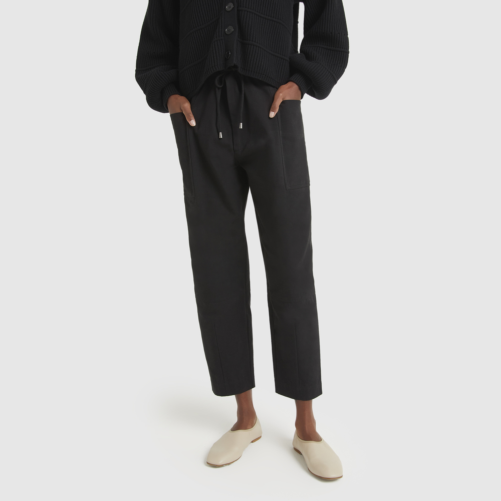 Apiece Apart Vale Carrot Pant In Black