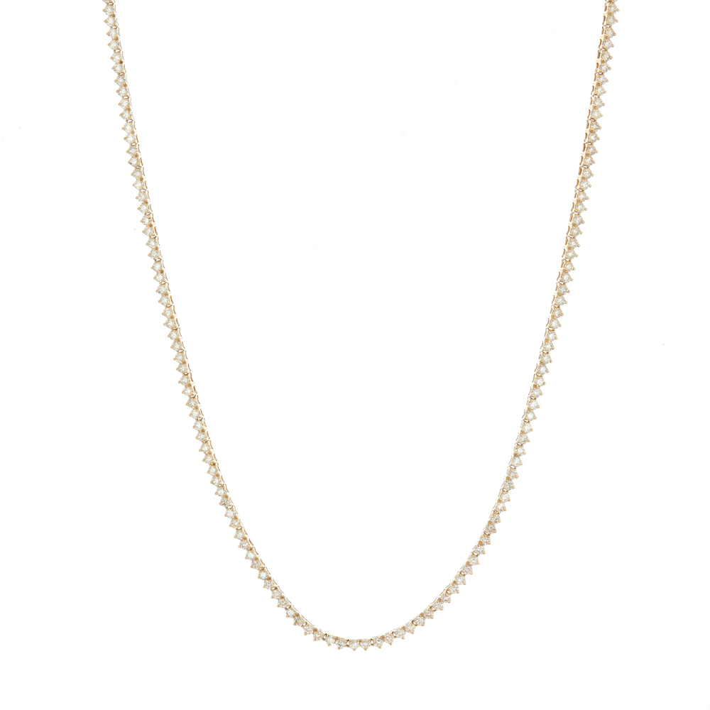 Ariel Gordon Jewelry Diamond Champ Necklace In Yellow Gold/white Diamonds