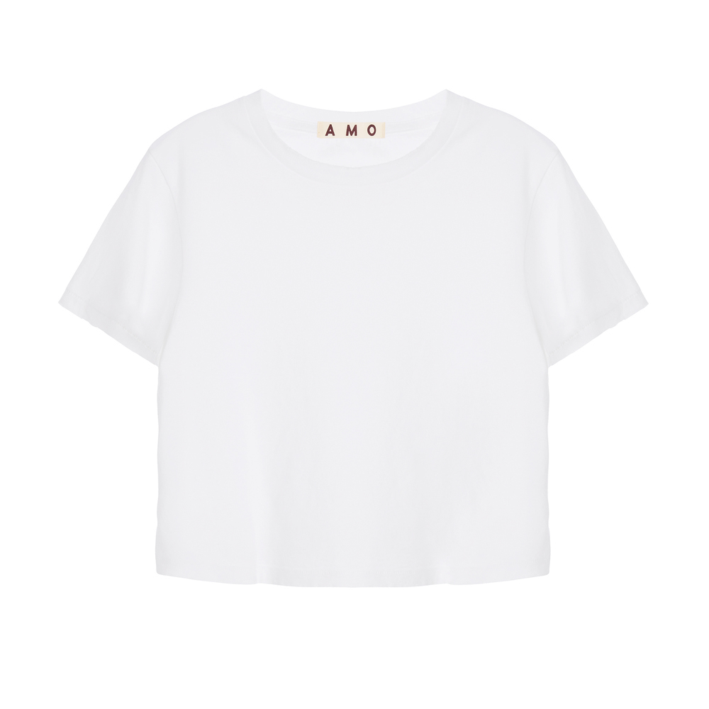 Amo Babe Cotton T-shirt In White