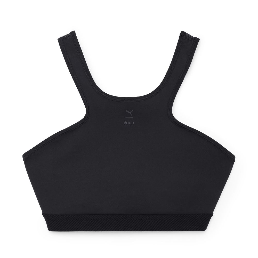 Puma T Back Sports Bra Black Large NEW