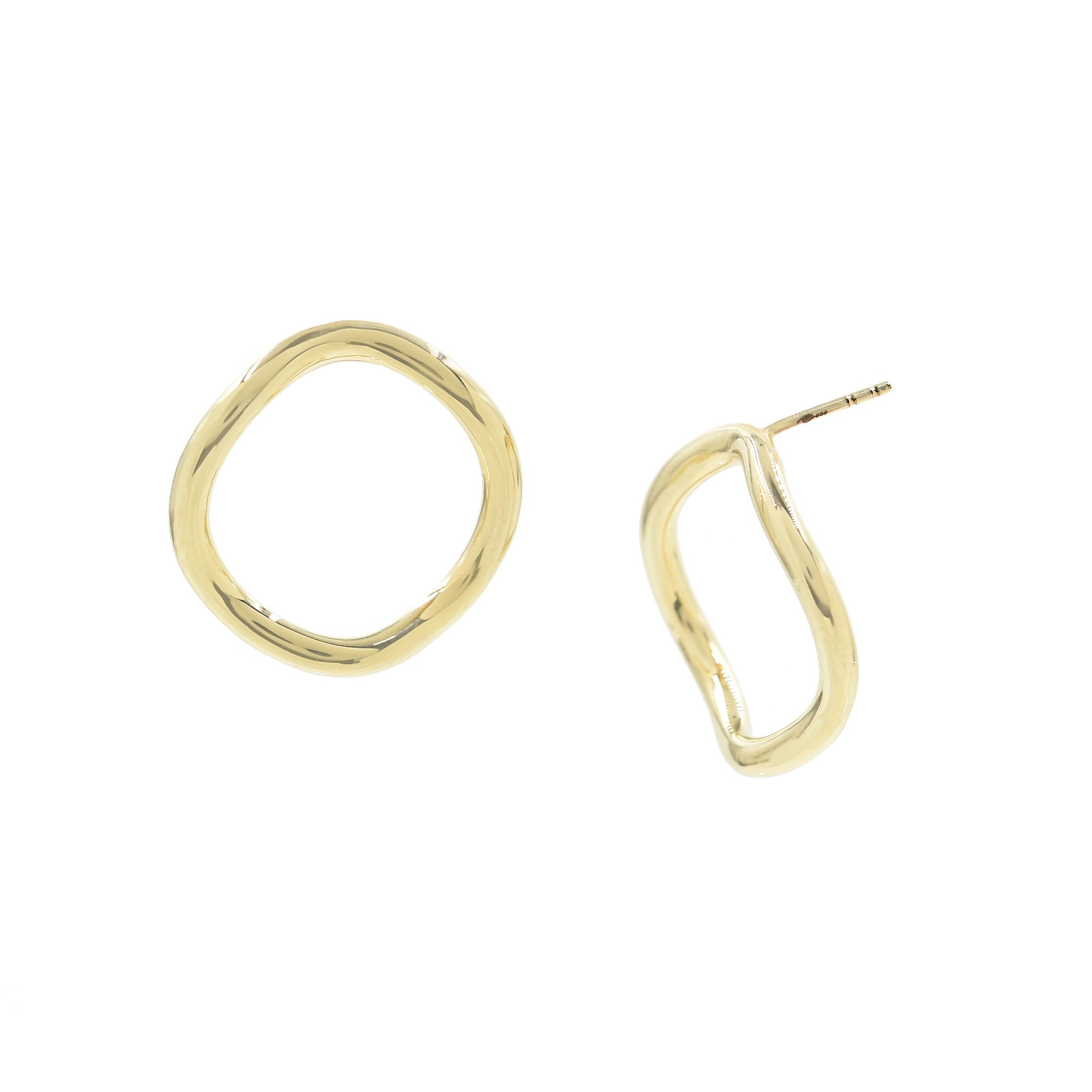 Bondeye Jewelry Golden Wave Stud Earring | goop