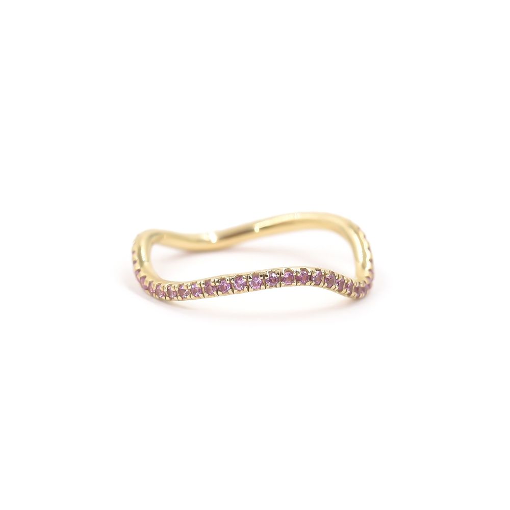Bondeye Jewelry Birthstone Wave Ring In Amethyst, Size 6.5