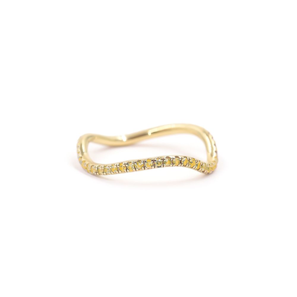 Bondeye Jewelry Birthstone Wave Ring | goop