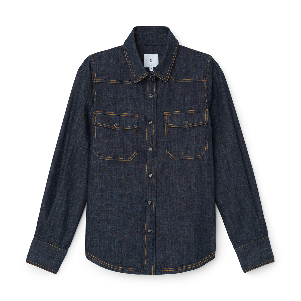 G. Label by goop Caro Chambray Shirt | goop