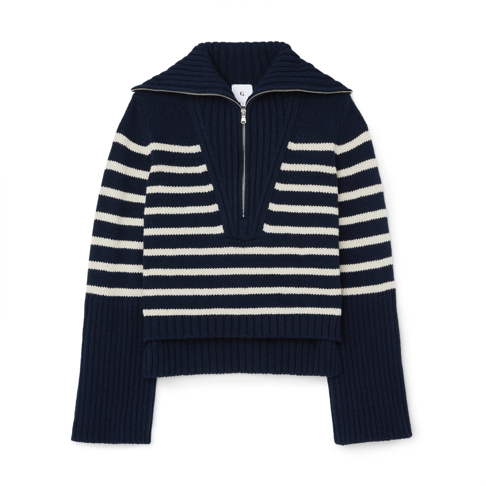 G. Label by goop Baxter Chunky Striped Sweater