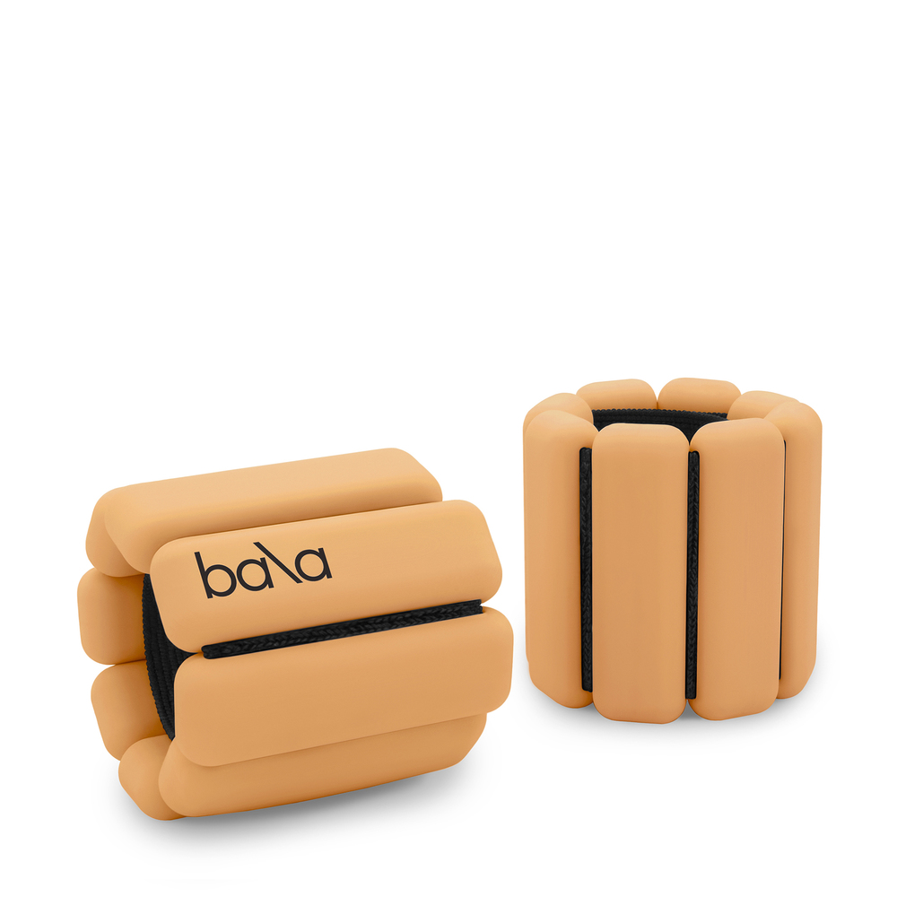 Bala Weighted Wrist Bangles In Cantaloupe, No Size