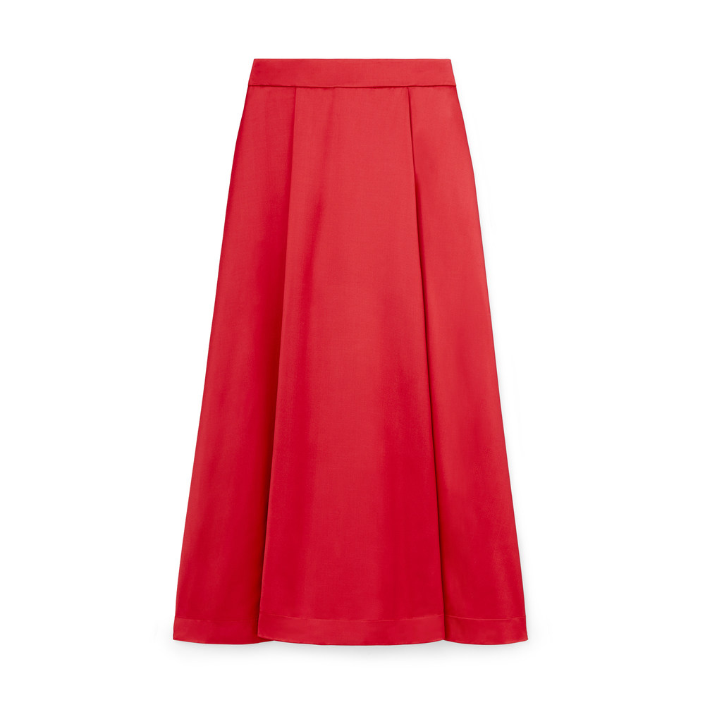 G. Label By Goop Rigby Circle Skirt In Red, Size 14