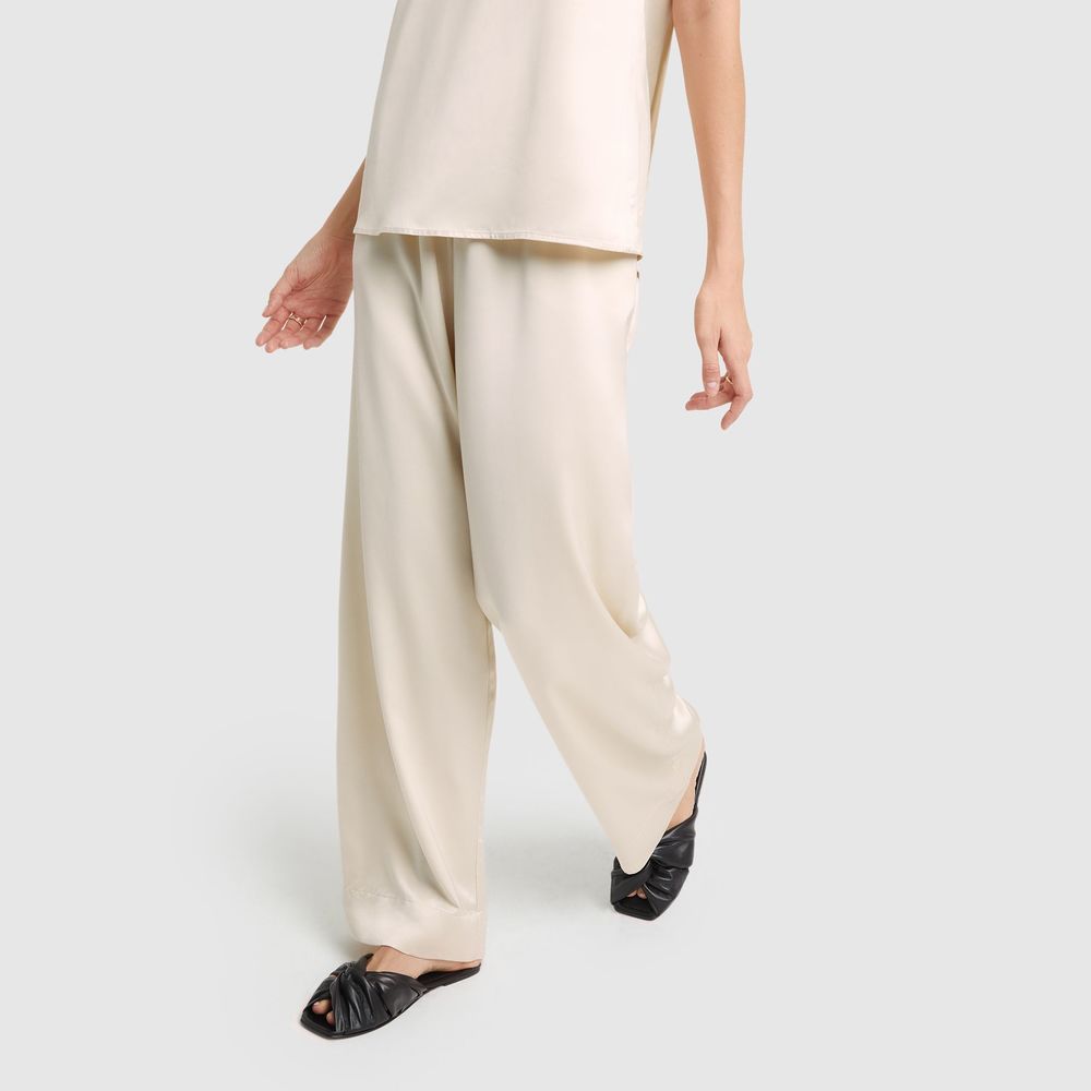 ESSE Gathered Pants In Champagne, Size AU12