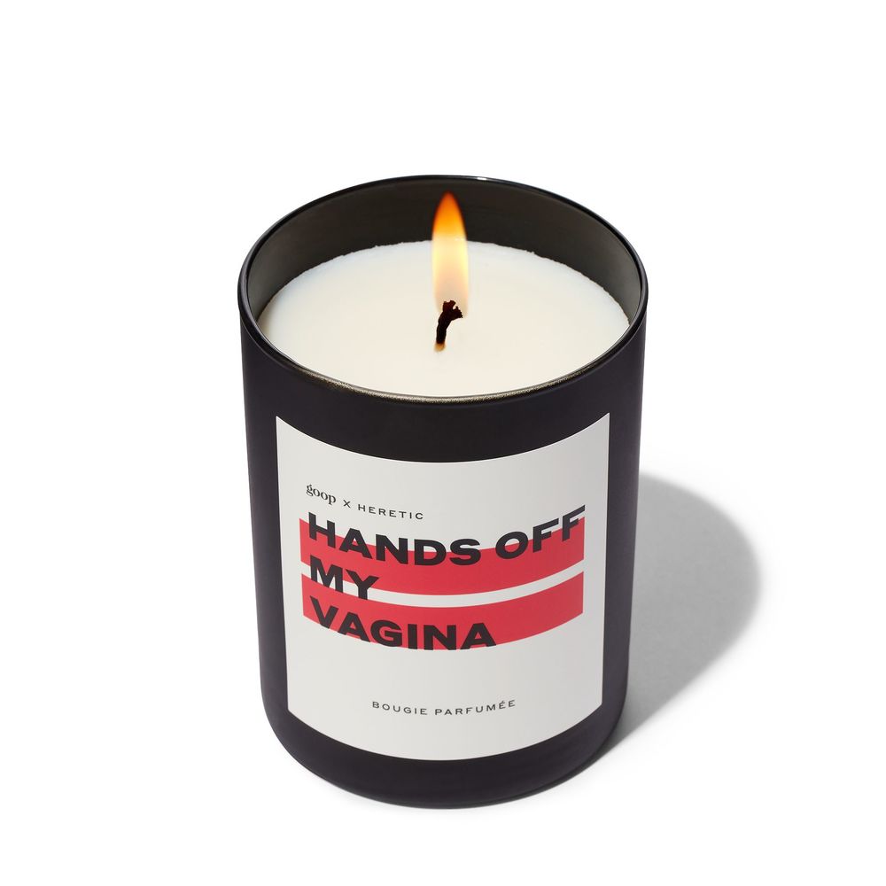 Goop X Heretic Hands Off My Vagina Candle In White