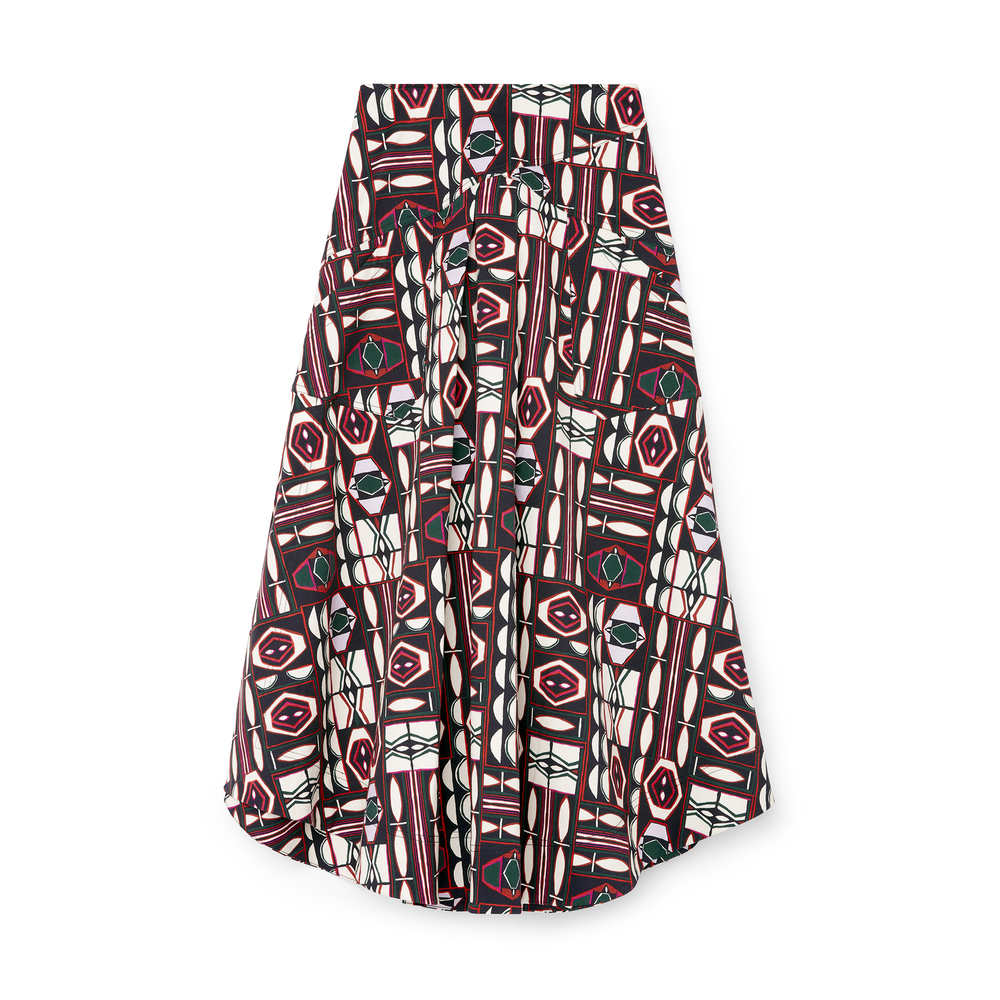 G. Label By Goop Kierra Printed Skirt In Geo Print, Size 2