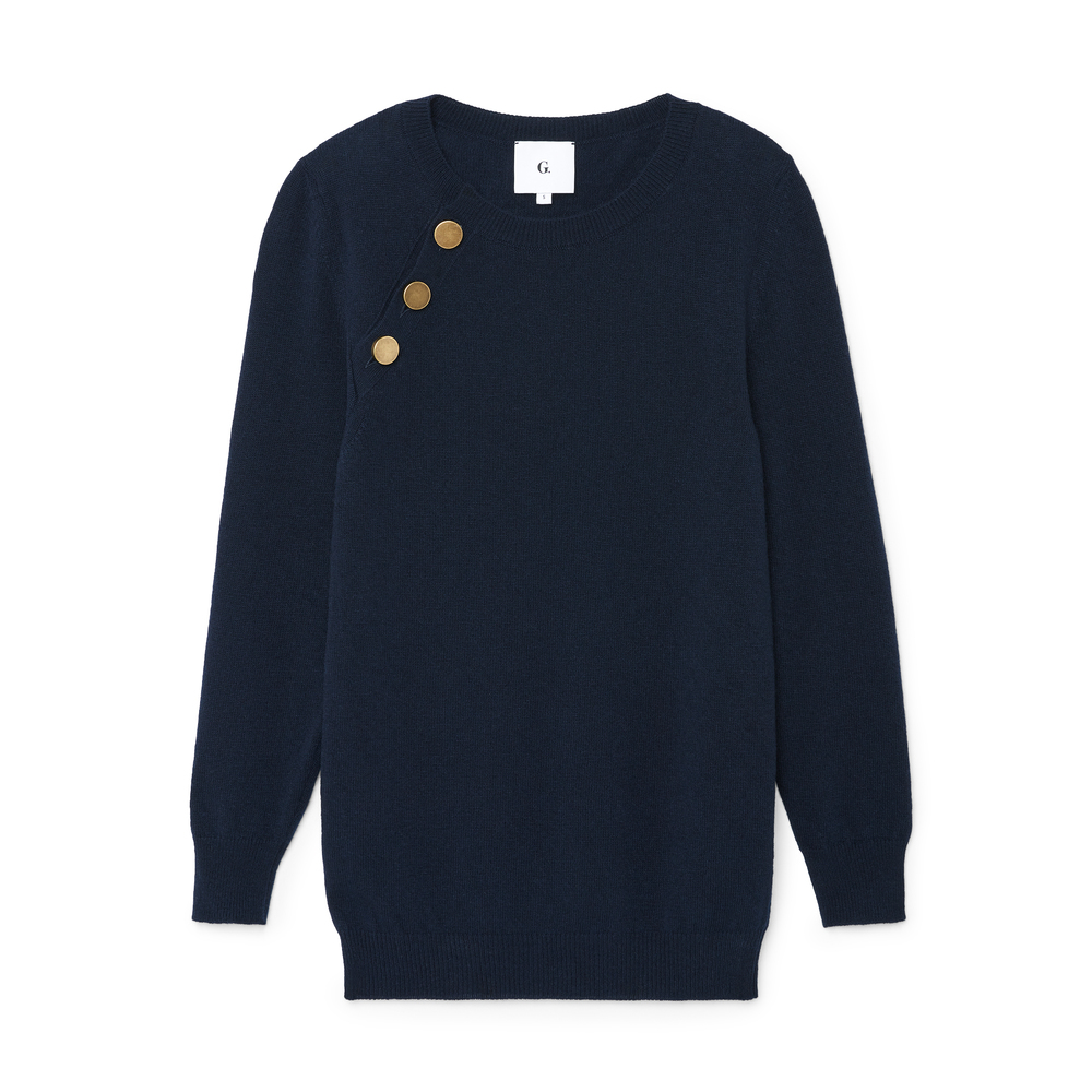 G. Label by goop Spindler Side-Button Sweater | goop