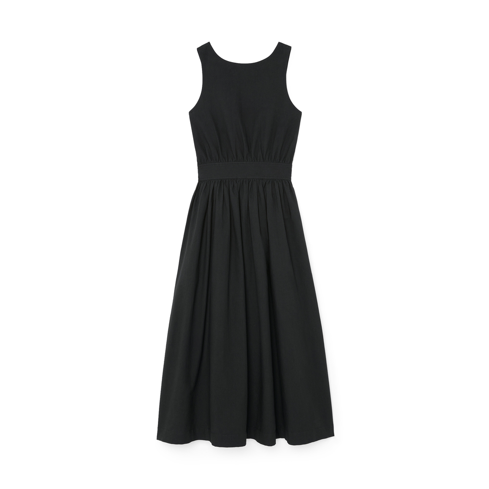 Suzie Kondi Lina Backless Gathered Dress In Black | ModeSens