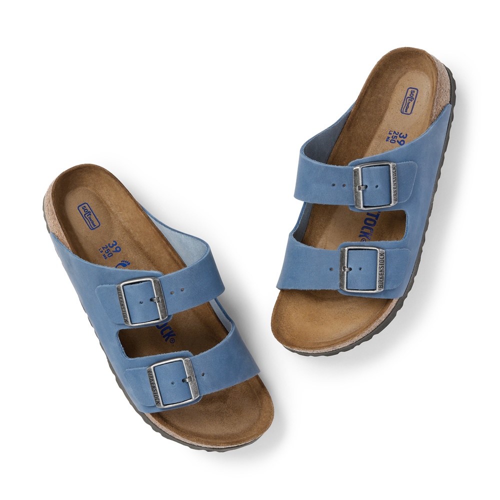 Arizona Soft Footbed Birkenstock- Dusty Blue