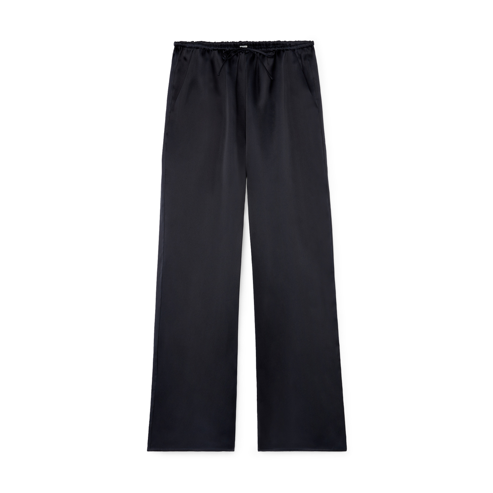 Totême Silk Organza Drawstring Slacks In Night Out