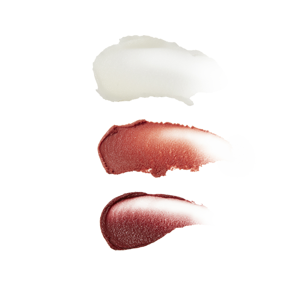 Goop Beauty Clean Nourishing Lip Balm Trio In Clear/Garnet/Rose