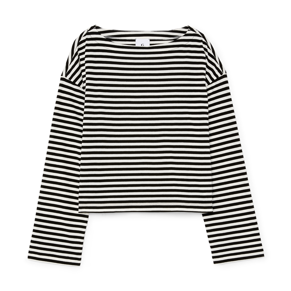 Sans limite S/S SHIRT / BROAD STRIPE