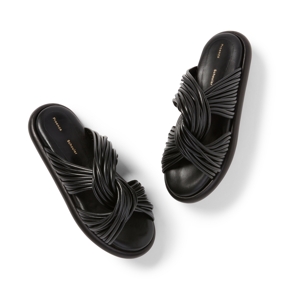 Proenza Schouler Pipe Sandals In Black, Size IT 37