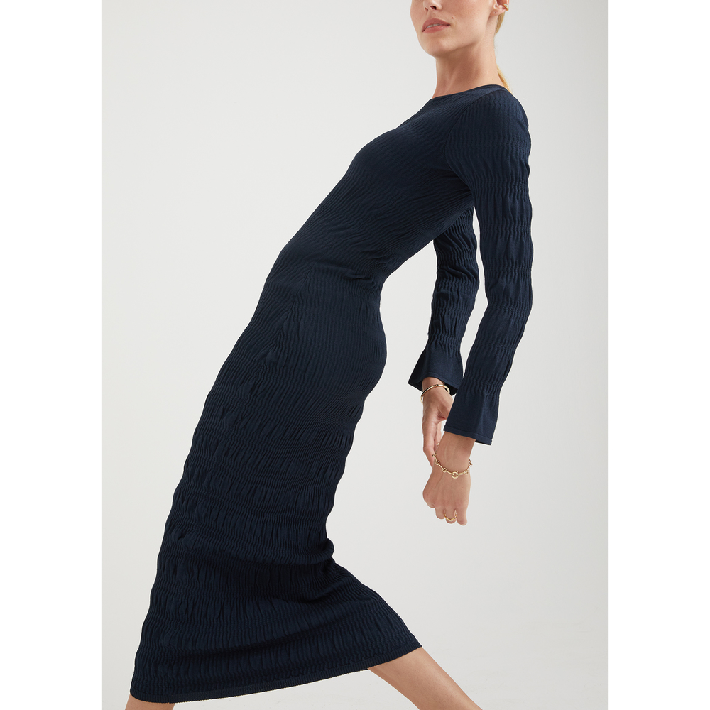 TOVE Giselle Dress In Navy, Large
