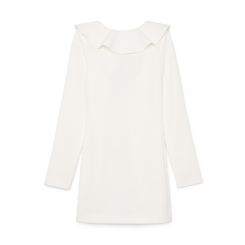 G. Label Randolph Ruffle Minidress In Ivory