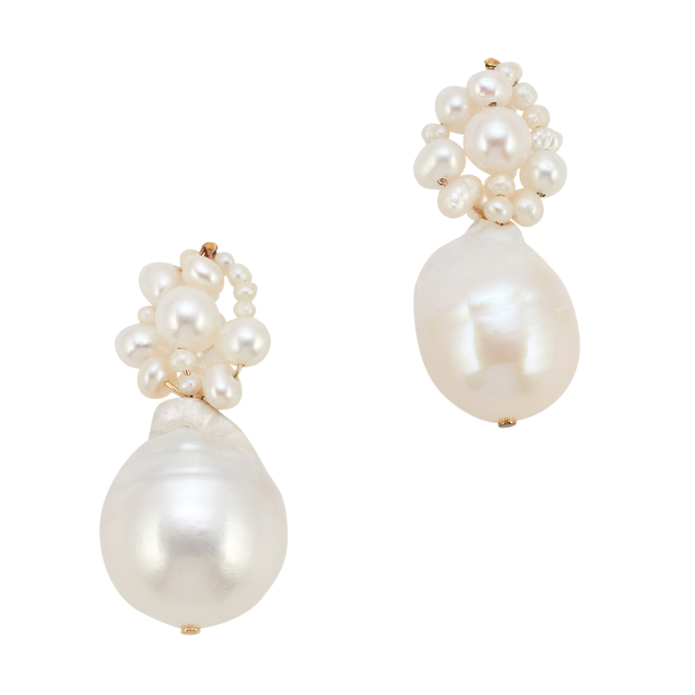 Completedworks Tra-la-la Pearl and Gold Vermeil Earrings