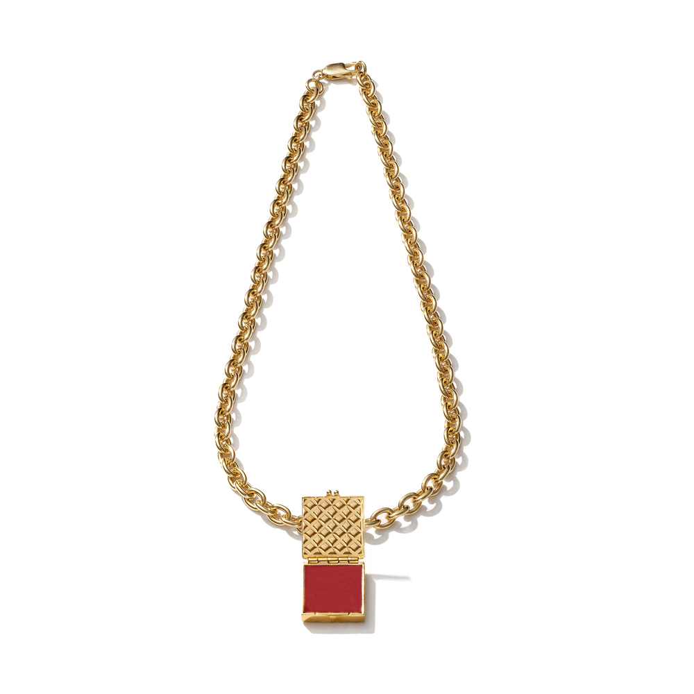 Louis Vuitton Essential V Gold Necklace - THE PURSE AFFAIR