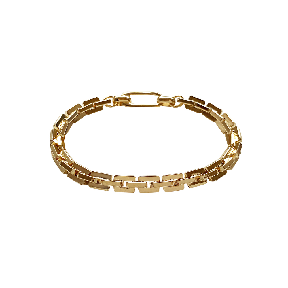 Laura Lombardi Greca Bracelet In 14K Gold Plated Brass