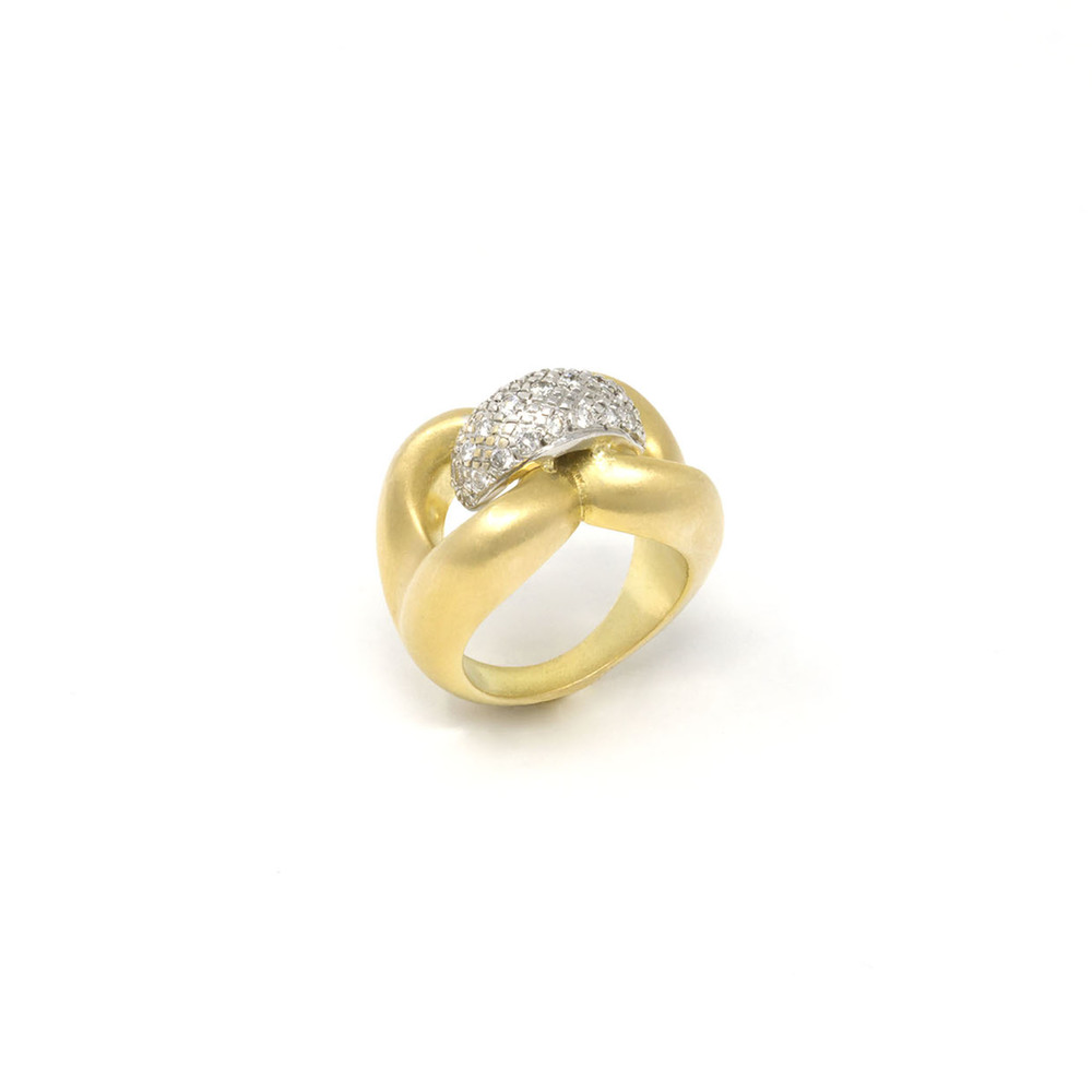 Jenna Blake Gold Nautical Ring In 18K Gold/Diamond, Size 6