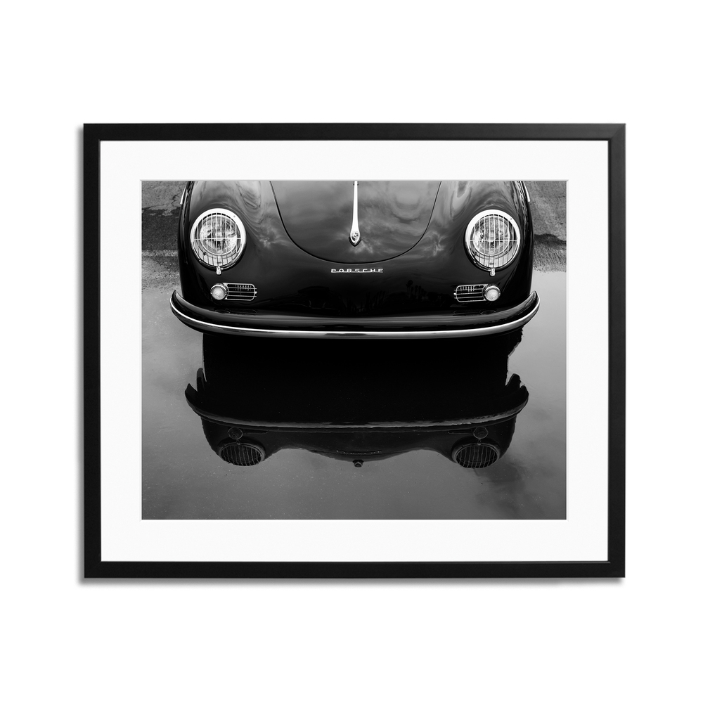 Sonic Editions Porsche 356 Nose, Framed Print In Black/White