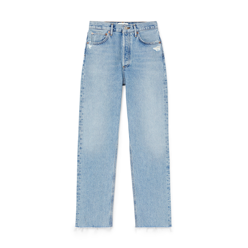 AGOLDE '90S Pinch-Waist Jeans In Ruminate, Size 24