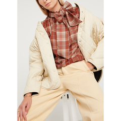 G. Label by goop Giana Plaid Bow Top SHOP ONLINE
